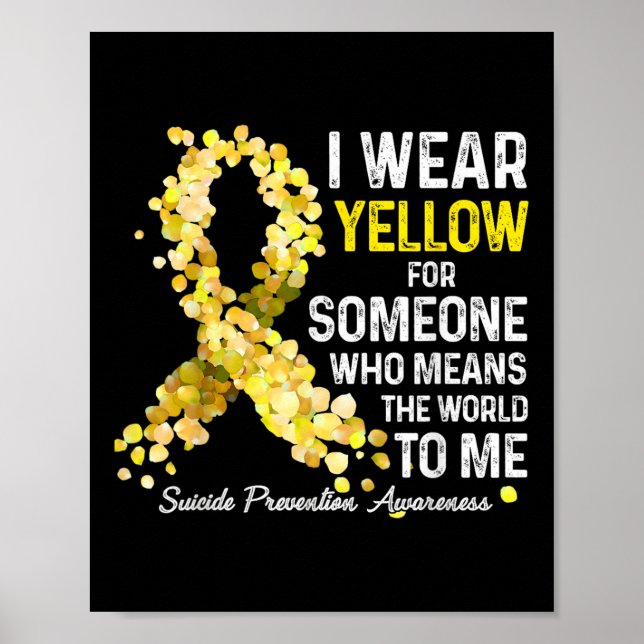 Poster Eu Visto Amarelo Para Alguém Que Perca A Prevenção (Frente)