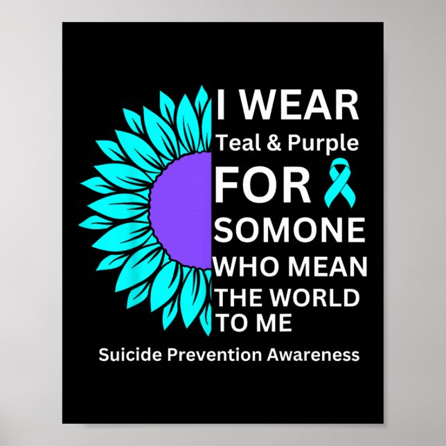 Poster Eu Visto Awarenes Para Prevenção Do Suicídio Em Te (Frente)