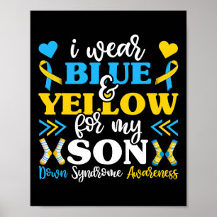 Poster Eu Visto Azul E Amarelo Por Meu Filho Mãe Pai