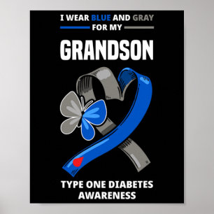 Poster Eu Visto Azul E Cinza Para Meu Avô Tipo Um Diab