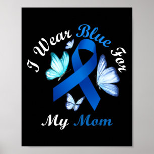 Poster Eu Visto Azul Para A Minha Mãe, A Diabetes Awarene