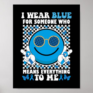 Poster Eu Visto Azul Para Alguém Que Significa Tudo Para