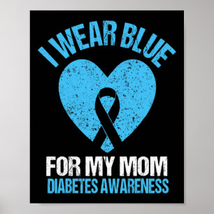 Poster Eu Visto Azul Para Minha Mãe Sensibilizar Crianças
