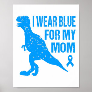 Poster Eu Visto Azul Para Minha Mãe Sensibilizar Toddler