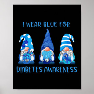 Poster Eu Visto Azul Para Sensibilizar Os Gnomos Pela Paz