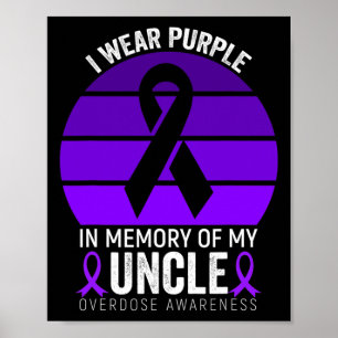 Poster Eu Visto Camisa De Sensibilização Para Sobredosage