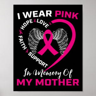 Poster Eu Visto Cor-De-Rosa Na Memória Da Minha Mãe A Inv