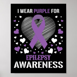 Poster Eu Visto Fita do Defensor da Consciência da Epilep