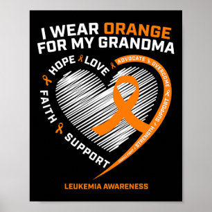 Poster Eu Visto Laranja Para A Minha Avó, Cancer De Leuce