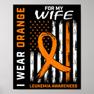 Poster Eu Visto Laranja Para Minha Esposa Sensibilização