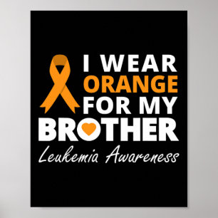 Poster Eu Visto Laranja Para O Meu Irmão Da Família Ribbo