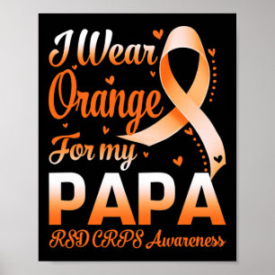 Poster Eu Visto Laranja Para O Meu Papa Rsd Crps Sensibil