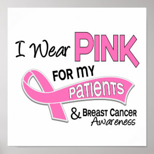 Pôster Eu visto o rosa para meu cancro da mama dos