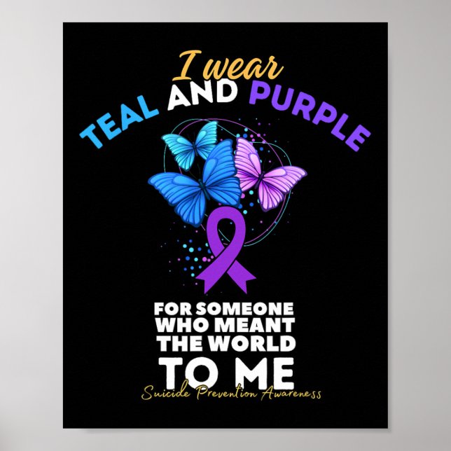 Poster Eu Visto Para Alguém Que Queira Dizer Saúde Mental (Frente)