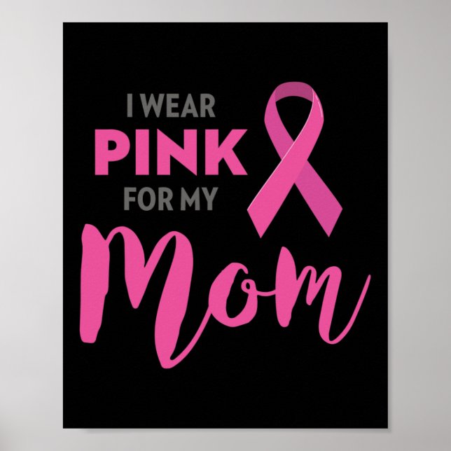 Poster Eu Visto Rosa Para A Consciência Do Cancer Da Minh (Frente)