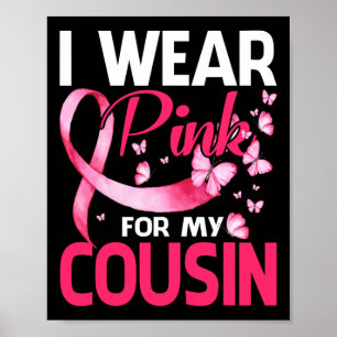 Poster Eu Visto Rosa Para A Consciência Do Cancer Da Minh