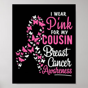 Poster Eu Visto Rosa Para A Consciência Do Cancer Da Minh