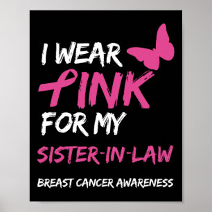 Poster Eu Visto Rosa Para A Minha Irmã, Cancer Da Mama Aw