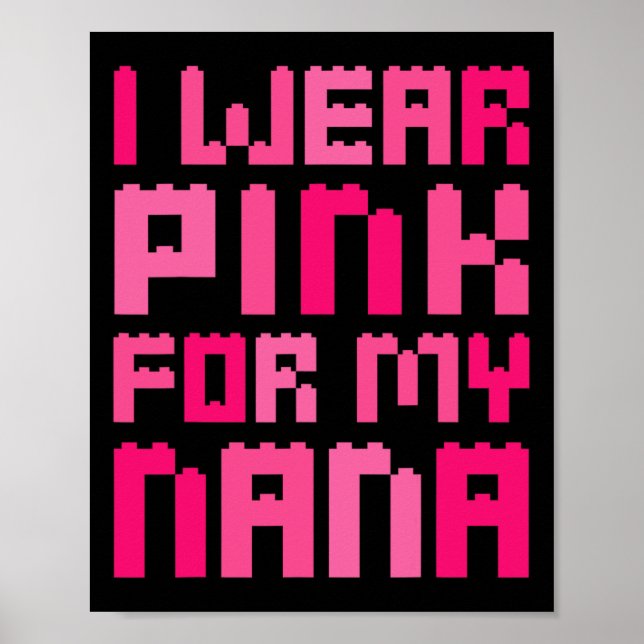 Poster Eu Visto Rosa Para A Minha Mãe Bloco Nana Construi (Frente)