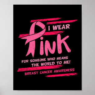 Poster Eu Visto Rosa Para Alguém Que Quer Dizer A Mama Mu