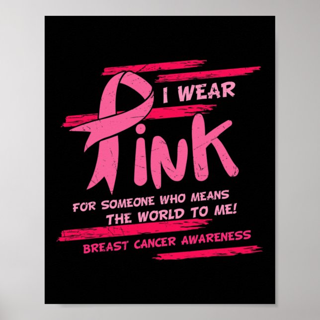Poster Eu Visto Rosa Para Alguém Que Quer Dizer A Mama Mu (Frente)