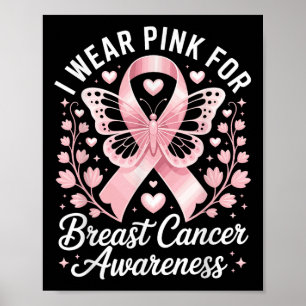 Poster Eu Visto Rosa Para Consciência Do Cancer Da Mama _
