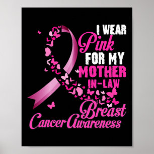 Poster Eu Visto Rosa Para O Meu Cancer De Mama Da Mãe Em
