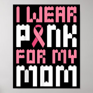 Poster Eu Visto Rosa Para O Meu Garoto De Consciência Do