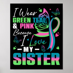 Poster Eu Visto Rosa Verde, Porque Amo Minha Irmã Mb