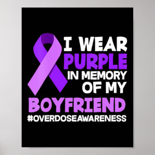 Poster Eu Visto Roxo Em Memória Da Minha Sobredosagem De
