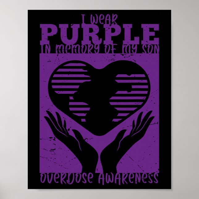 Poster Eu Visto Roxo Em Memória Do Meu Filho - Com Conhec (Frente)