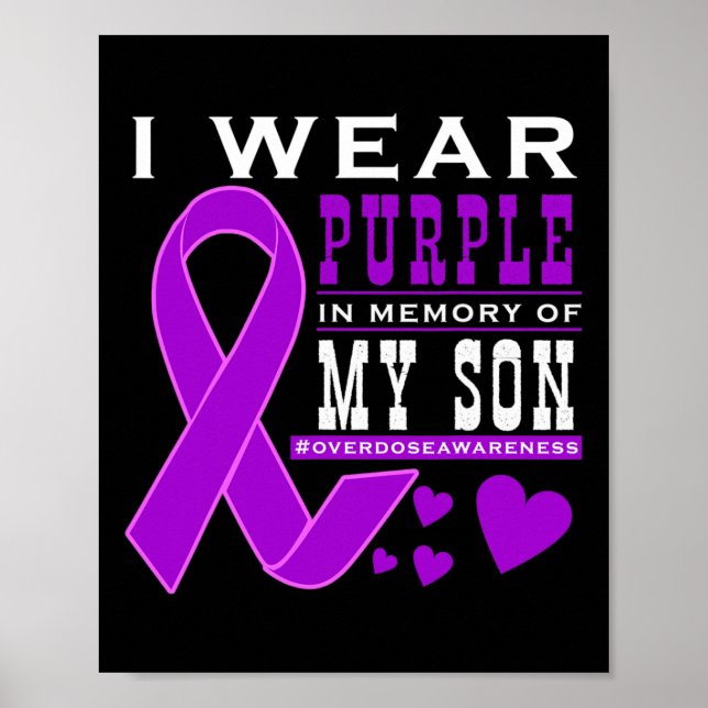 Poster Eu Visto Roxo Em Memória Do Meu Filho - Com Conhec (Frente)