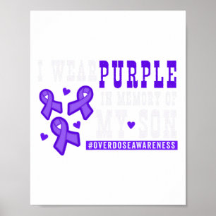 Poster Eu Visto Roxo Em Memória Do Meu Filho Sobredosagem