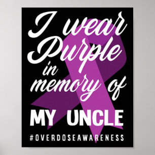 Poster Eu Visto Roxo Na Memória Para Minha Sobredosagem D