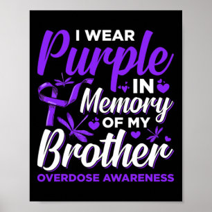 Poster Eu Visto Roxo Na Memória Para Minha Sobredosagem I