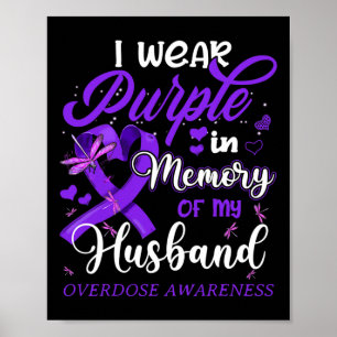 Poster Eu Visto Roxo Na Memória Por Minha Sobredosagem Do