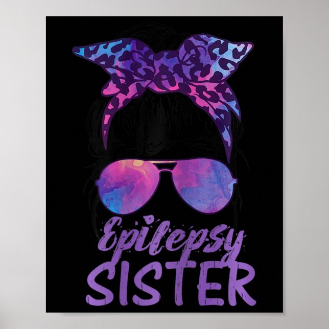 Poster Eu Visto Roxo Para A Consciência Da Epilepsia (Frente)