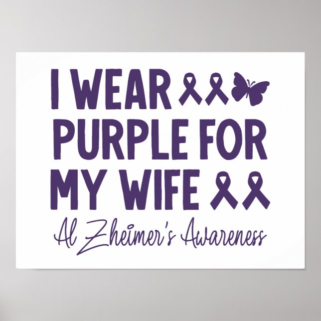 Poster Eu Visto Roxo para a consciência da minha mulher A (Frente)