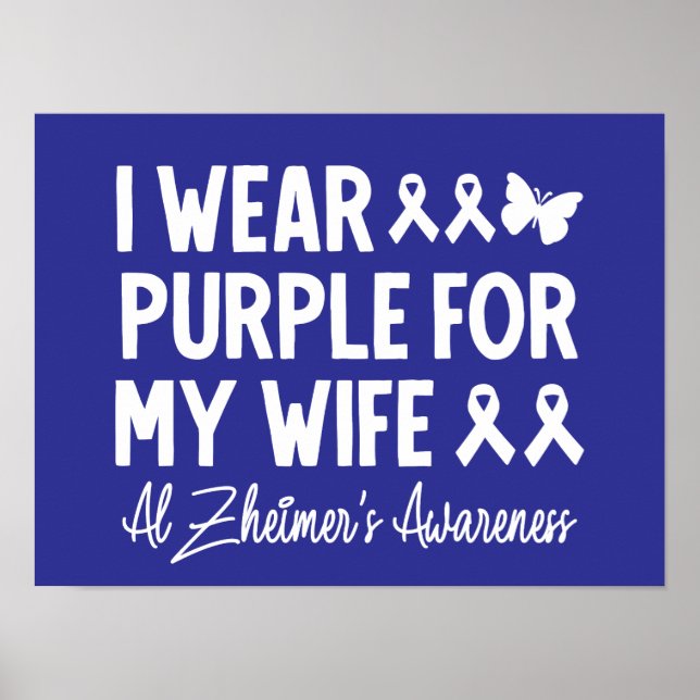 Poster Eu Visto Roxo para a consciência da minha mulher A (Frente)