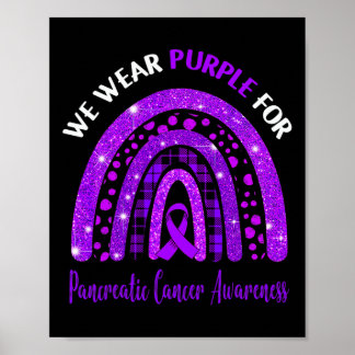 Poster Eu Visto Roxo Para A Consciência Do Câncer de pânc