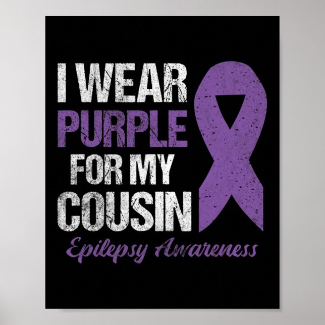 Poster Eu Visto Roxo Para A Consciencialização Da Prima (Frente)