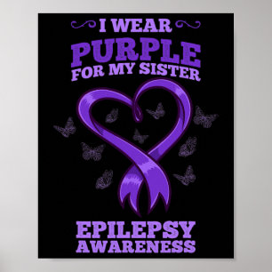 Poster Eu Visto Roxo Para A Minha Irmã Consciência Da Epi