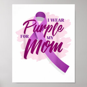 Poster Eu Visto Roxo Para A Minha Mãe Heimers Camisa_1