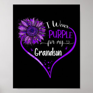 Poster Eu Visto Roxo Para A Sensibilização Do Meu Avô.