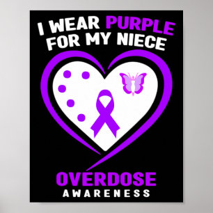 Poster Eu Visto Roxo Para A Sensibilização Para A Sobredo