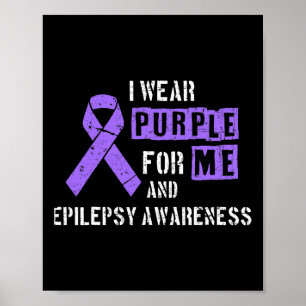 Poster Eu Visto Roxo Para Mim E Epilepsia Dia Da Consciên