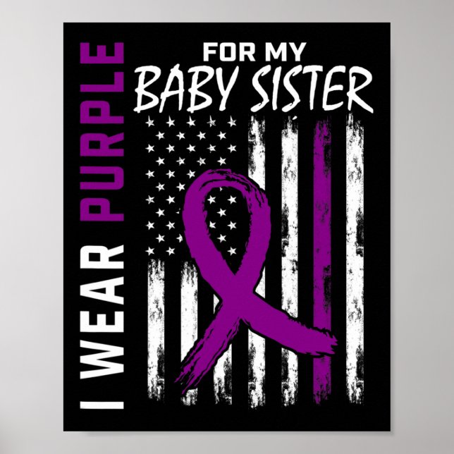 Poster Eu Visto Roxo Para Minha Consciência Da Epilepsia  (Frente)