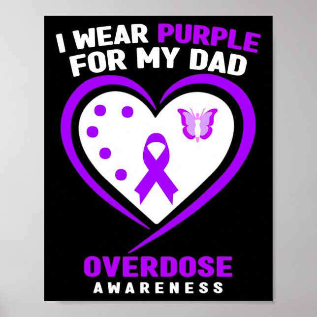 Poster Eu Visto Roxo Para Minha Consciência Da Sobredosag (Frente)