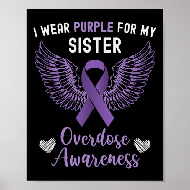 Poster Eu Visto Roxo Para Minha Consciência Da Sobredosag (Frente)
