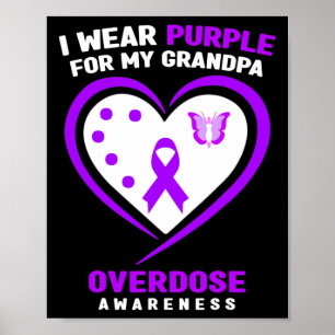 Poster Eu Visto Roxo Para Minha Consciência Sobre Sobredo